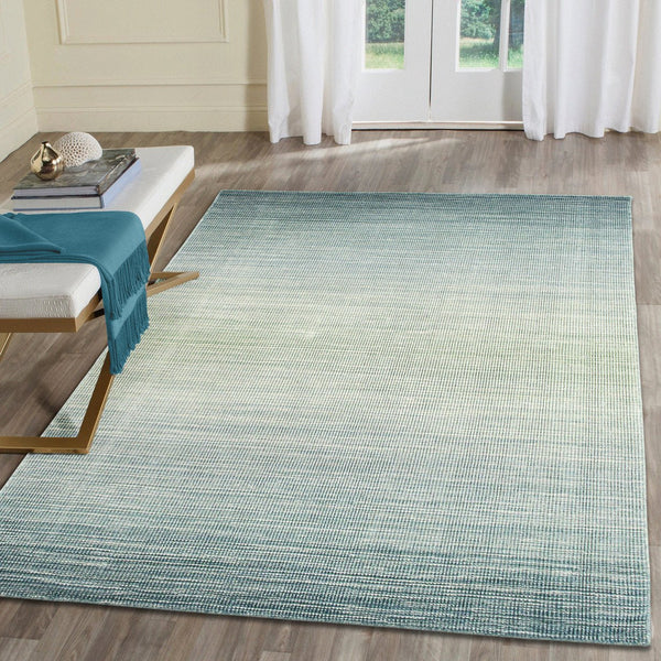 Trans Ocean Liora Manne Aruba Ombre Indoor Hand Woven Wool Area Rug - Elegant Transitional Accent For Home Blue Wool Arb46753504