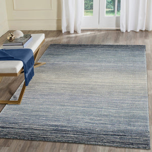 Trans Ocean Liora Manne Aruba Ombre Indoor Hand Woven Wool Area Rug - Elegant Transitional Accent For Home Navy Wool Arb46753533