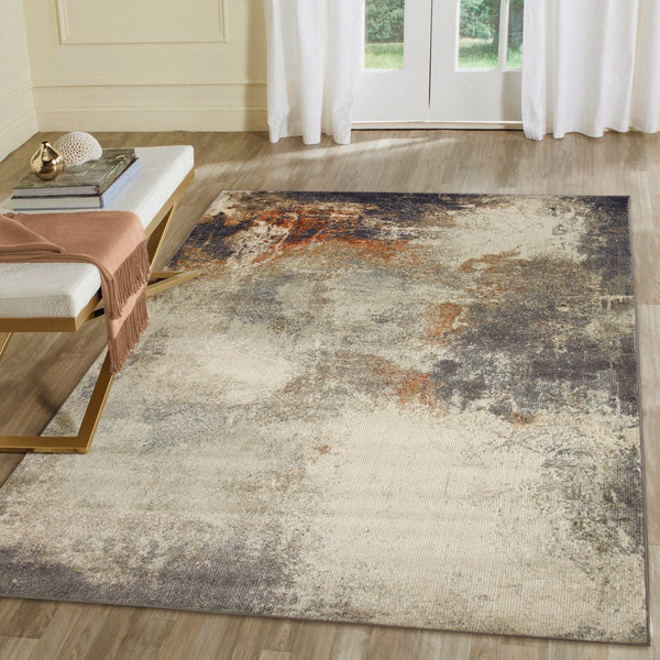 Trans Ocean Liora Manne Ariana Mystic Indoor Area Rug - Contemporary Abstract Design For Modern Spaces Blue Polypropylene Arn45923503