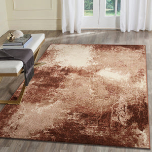 Trans Ocean Liora Manne Ariana Mystic Indoor Area Rug - Contemporary Abstract Design For Modern Spaces Rust Polypropylene Arn80923517