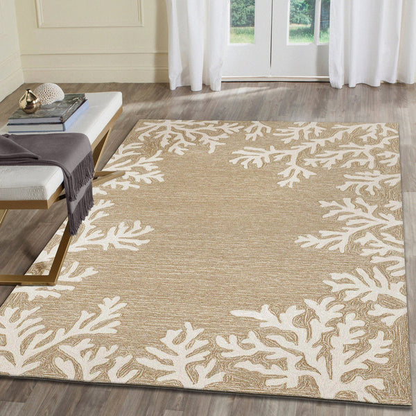 Trans Ocean Liora Manne Capri Coastal Indoor/Outdoor Area Rug - Vibrant Tropical Design For Any Space Natural Polyester,Acrylic Cap23162012