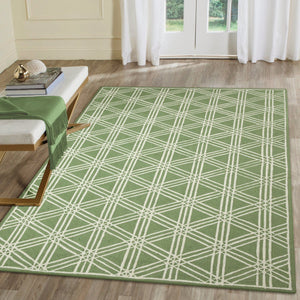 Trans Ocean Liora Manne Capri Hex Indoor/Outdoor Durable Area Rug - Stylish Geometric Accent For Any Space Green Polyester,Acrylic Cap71174106