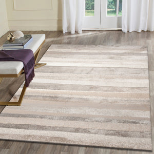 Trans Ocean Liora Manne Fiord Stripe Indoor Area Rug - Durable Transitional Design With Warm Earth Tones Natural Polyester Fid45632412