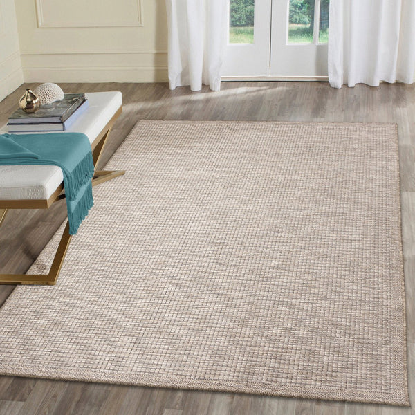 Trans Ocean Liora Manne Orly Textured Indoor/Outdoor Area Rug - Rustic Basketweave Design For Any Space Natural Polypropylene Oly57648012