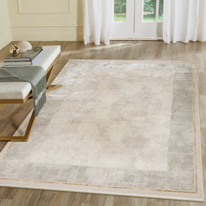 Trans Ocean Liora Manne Rialto Maize Border Area Rug – Soft Transitional Design With High-low Texture & Shine Natural Polyester Ral45689512