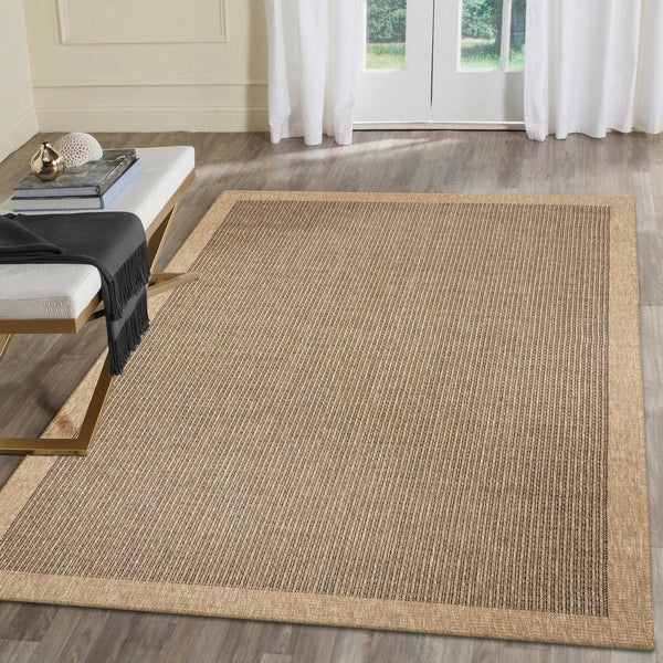 Trans Ocean Liora Manne Sahara Texture Border Indoor/Outdoor Area Rug - Elegant, Versatile Design For Any Space Natural Polypropylene,Polyester Sah45719012