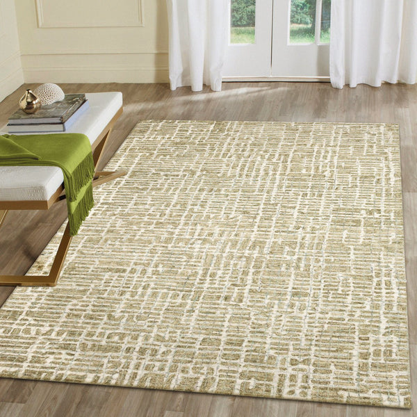 Trans Ocean Liora Manne Savannah Grid Indoor Area Rug - Chic Hand-tufted Wool Design For Modern Living Spaces Sage Wool Pile Svh57951216