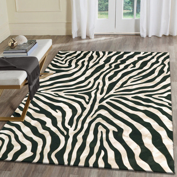 Trans Ocean Liora Manne Visions I Zebra Indoor/Outdoor Handmade Pillow - Stylish Graphic Animal Print Accent Black Polyester Vaf23304348