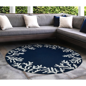 Trans Ocean Liora Manne Capri Coastal Indoor/Outdoor Area Rug - Vibrant Tropical Design For Any Space Blue Polyester,Acrylic Capd5162033