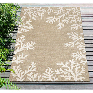 Trans Ocean Liora Manne Capri Coastal Indoor/Outdoor Area Rug - Vibrant Tropical Design For Any Space Natural Polyester,Acrylic Cap46162012
