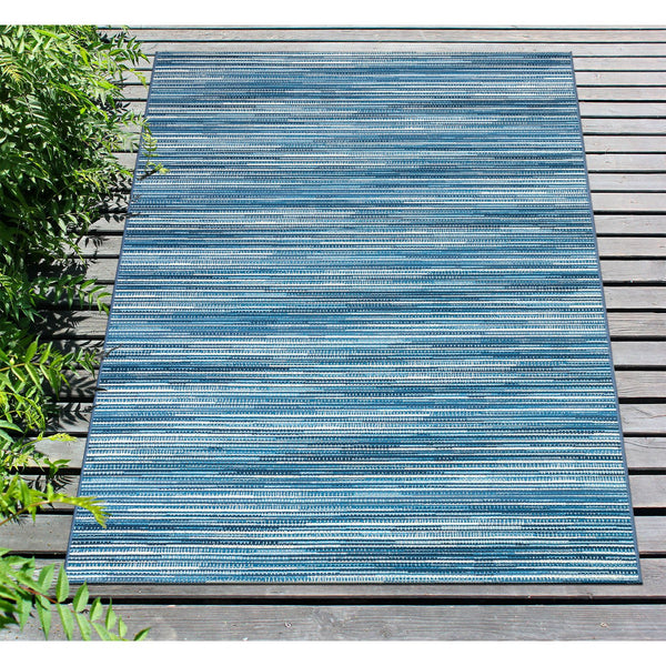 Trans Ocean Liora Manne Marina Stripes Area Rug - Stylish Indoor/Outdoor Geometric Design For Every Space Blue Polypropylene,Polyester Mna58805203