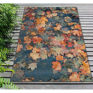 Trans Ocean Liora Manne Marina Fall In Love Area Rug - Vibrant Botanical Design For Indoor & Outdoor Spaces Multi Polypropylene,Polyester Mna45808344