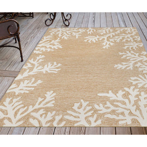 Trans Ocean Liora Manne Capri Coastal Indoor/Outdoor Area Rug - Vibrant Tropical Design For Any Space Natural Polyester,Acrylic Cap46162012