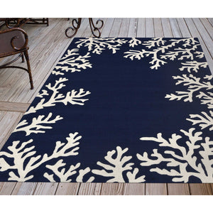 Trans Ocean Liora Manne Capri Coastal Indoor/Outdoor Area Rug - Vibrant Tropical Design For Any Space Blue Polyester,Acrylic Cap46162033
