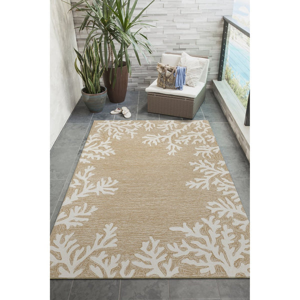 Trans Ocean Liora Manne Capri Coastal Indoor/Outdoor Area Rug - Vibrant Tropical Design For Any Space Natural Polyester,Acrylic Cap23162012