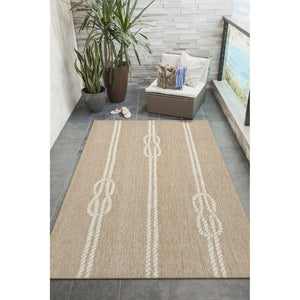 Trans Ocean Liora Manne Capri Ropes Indoor/Outdoor Area Rug - Nautical Stripe Design For Stylish Spaces Natural Polyester,Acrylic Cap23163612