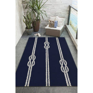 Trans Ocean Liora Manne Capri Ropes Indoor/Outdoor Area Rug - Nautical Stripe Design For Stylish Spaces Navy Polyester,Acrylic Cap23163633