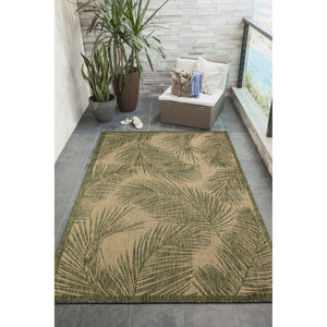 Trans Ocean Liora Manne Carmel Fronds Botanical Indoor/Outdoor Area Rug - Elegant Transitional Design For Any Space Green Polypropylene,Polyester Cre69847406