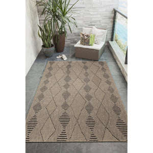 Trans Ocean Liora Manne Monaco Diamonds Area Rug - Stylish Indoor/Outdoor Design With Rustic Tribal Pattern Natural Polypropylene Moc69627512