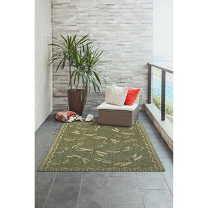 Trans Ocean Liora Manne Carmel Dragonfly Indoor/Outdoor Area Rug – Vibrant Nature Design For Stylish Spaces Green Polypropylene,Polyester Cre58844006
