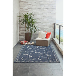 Trans Ocean Liora Manne Carmel Dragonfly Indoor/Outdoor Area Rug – Vibrant Nature Design For Stylish Spaces Navy Polypropylene,Polyester Cre58844033
