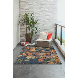 Trans Ocean Liora Manne Marina Fall In Love Area Rug - Vibrant Botanical Design For Indoor & Outdoor Spaces Multi Polypropylene,Polyester Mna45808344
