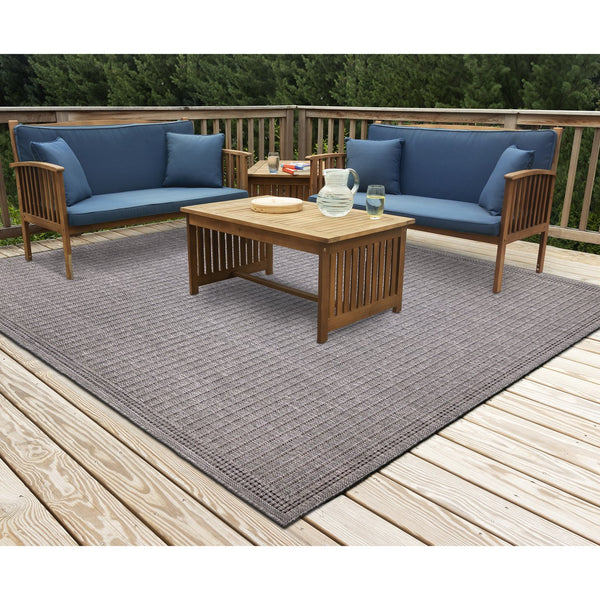 Trans Ocean Liora Manne Malibu Indoor/Outdoor Area Rug - Stylish Geometric Design For Any Space, Versatile Use Grey Polypropylene,Polyester Maus8822347