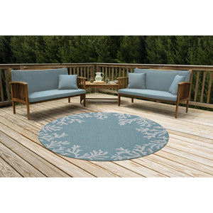 Trans Ocean Liora Manne Capri Coastal Indoor/Outdoor Area Rug - Vibrant Tropical Design For Any Space Blue Polyester,Acrylic Capd5162004