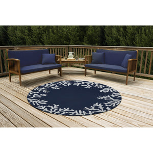 Trans Ocean Liora Manne Capri Coastal Indoor/Outdoor Area Rug - Vibrant Tropical Design For Any Space Blue Polyester,Acrylic Capd5162033