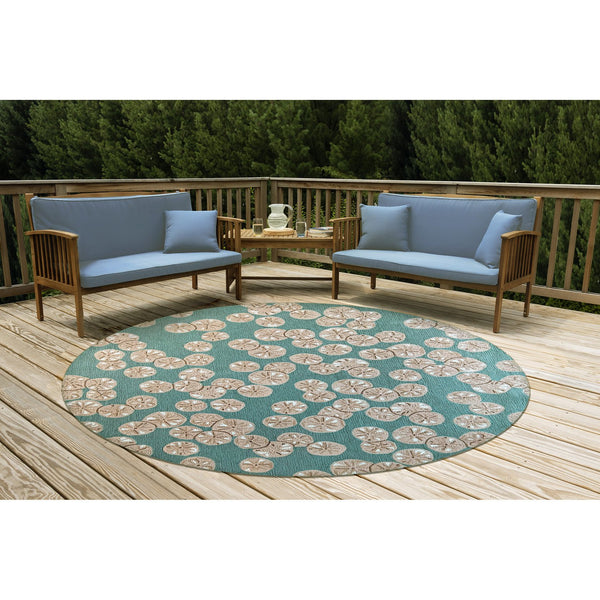 Trans Ocean Liora Handmade Coastal Area Rug - Durable Synthetic Blend With Beach-inspired Design For Any Space Blue Polyester,Acrylic Capd8175606