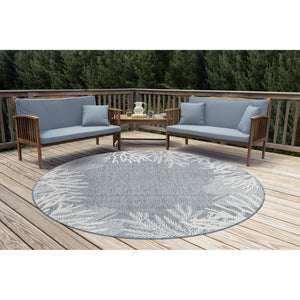 Trans Ocean Liora Manne Carmel Reef Border Indoor/Outdoor Area Rug - Elegant Coastal Design For Any Space Blue Polypropylene,Polyester Cred8849804