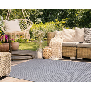Trans Ocean Liora Manne Malibu Indoor/Outdoor Area Rug - Stylish Geometric Design For Any Space, Versatile Use Navy Polypropylene,Polyester Mau69822333