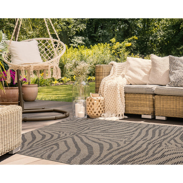 Trans Ocean Liora Manne Monaco Zebra Indoor/Outdoor Area Rug - Stylish Graphic Design For Modern Spaces Natural Polypropylene Moc80628112