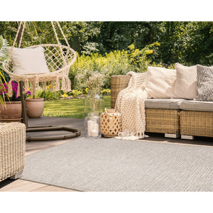 Trans Ocean Liora Manne Orly Textured Indoor/Outdoor Area Rug - Rustic Basketweave Design For Any Space Natural Polypropylene Oly57648012
