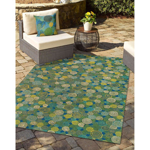 Trans Ocean Liora Manne Visions Iii Graffiti Swirl Indoor/Outdoor Pillow - Stunning Artful Accent For Any Space Blue Polyester 7sc2s410906