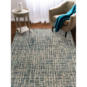 Trans Ocean Liora Manne Savannah Grid Indoor Area Rug - Chic Hand-tufted Wool Design For Modern Living Spaces Blue Wool Pile Svh46951204