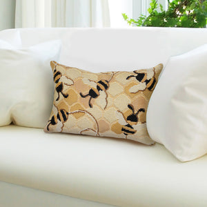 Trans Ocean Liora Manne Marina Bee Free Indoor/Outdoor Pillow - Nature-inspired Design With Buzzing Bees Gold Polypropylene,Polyester 7mr5s958509