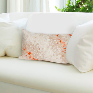 Trans Ocean Liora Manne Visions Iii Elements Indoor/Outdoor Handmade Pillow - Contemporary Blue Accent Piece Orange Polyester 7sc1s412624