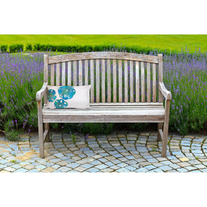 Trans Ocean Liora Manne Visions I Handcrafted Coastal Sand Dollar Pillow - Stylish Indoor/Outdoor Accent Decor Blue Polyester 7sa2s414012