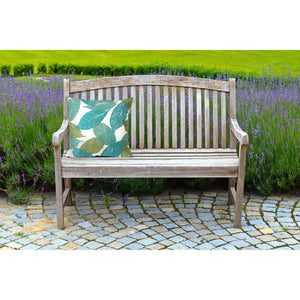 Trans Ocean Liora Manne Visions I Mystic Leaf Indoor/Outdoor Pillow - Vibrant Botanical Art For Any Space Blue Polyester 7sa2s405104