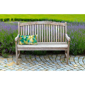 Trans Ocean Liora Manne Visions Ii Pansy Indoor/Outdoor Pillow - Handcrafted Geometric Accent For Modern Spaces Green Polyester 7sb1s413806