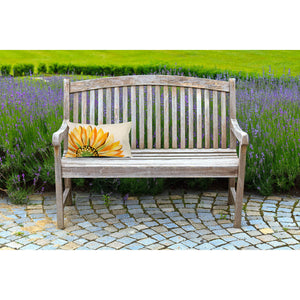 Trans Ocean Liora Manne Visions Iii Sunflower Indoor/Outdoor Handmade Pillow - Vibrant Botanical Accent Piece Yellow Polyester 7sc1s321609