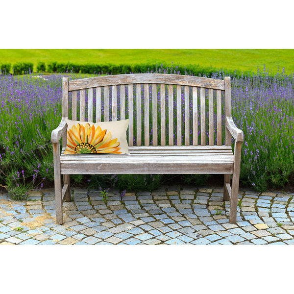 Trans Ocean Liora Manne Visions Iii Sunflower Indoor/Outdoor Handmade Pillow - Vibrant Botanical Accent Piece Yellow Polyester 7sc1s321609