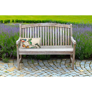 Trans Ocean Liora Manne Visions Iii Song Birds Handmade Indoor/Outdoor Pillow - Stunning Nature Garden Accent Ivory Polyester 7sc1s411912