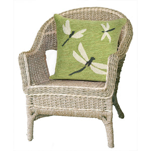 Trans Ocean Liora Manne Frontporch Dragonfly Indoor/Outdoor Pillow - Stylish Contemporary Accent For Any Space Green Polyester,Acrylic 7fp8s141506