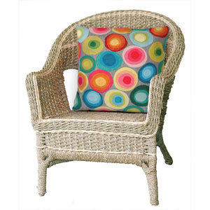 Trans Ocean Liora Manne Visions Ii Indoor/Outdoor Handmade Pillow - Contemporary Geometric Art For Any Space Grey Polyester 7sb2s412844