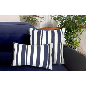 Trans Ocean Liora Manne Visions Ii Handmade Nautical Indoor/Outdoor Pillow With Artisan Crewelwork Excellence Navy Polyester 7sb1s417903
