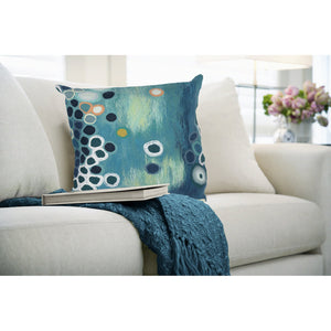 Trans Ocean Liora Manne Visions Iv Sunken Treasure Indoor/Outdoor Pillow - Vibrant Artistry For Any Space Blue Polyester 7sd2s501404