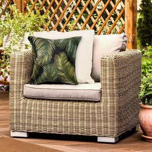 Trans Ocean Liora Manne Marina Palm Border Area Rug - Stylish Indoor/Outdoor Transitional Botanical Design Black Polypropylene,Polyester 7mr8s815148