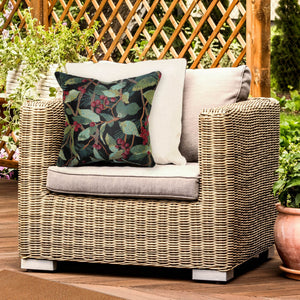 Trans Ocean Liora Manne Marina Holly Field 18" Decorative Pillow - Indoor/Outdoor Botanical Leaf Design In Green Green Polypropylene,Polyester 7mr8s965006